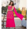 Indischer Pakistanischer Designer Sharara Salwar Anzug Partykleidung Salwar Kameez Ärmellos Damenkleid