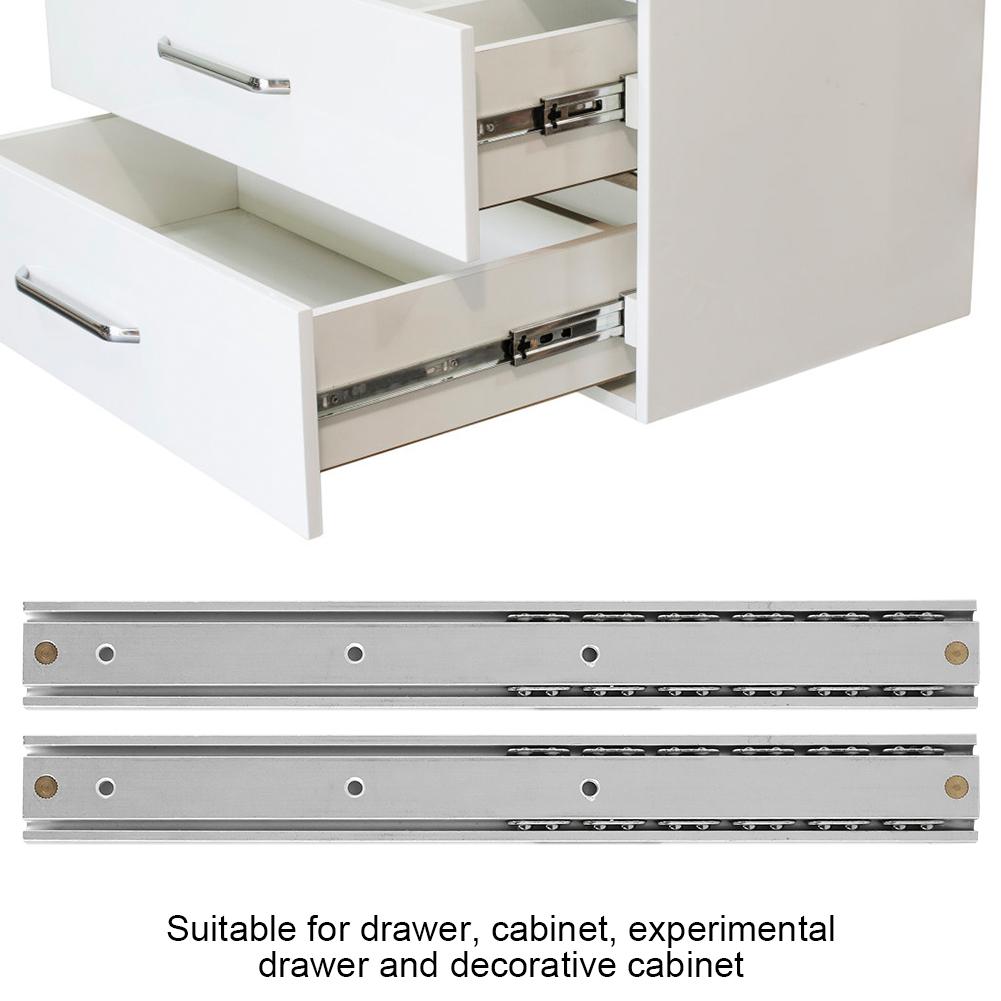 2pcsCelsius Set   Aluminum Alloy     Slideway for Drawer Cabinet(70mm)
