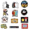 Cute Cartoon Ghost Brooch Anime Movie TV Peripheral Fun Badge Character Decoration Pin Accessory for Clothes Bags
