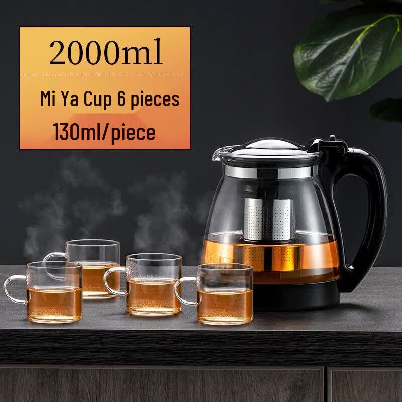 ZISIZ Glass Tea Infuser Teapot