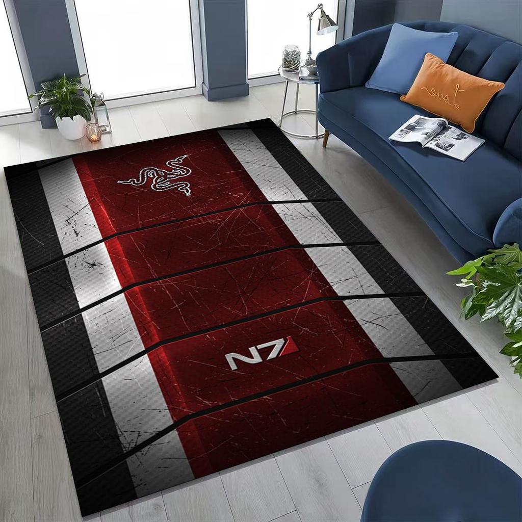 Fashion Razer Logo Moto Art Rug for Bedroom Living Room Sofa Home Doormat Decor, Large Kid Non-slip Floor Mat