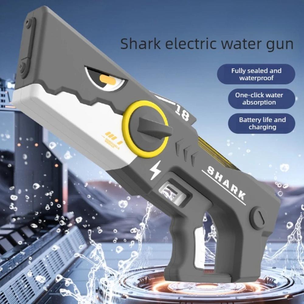 New Large Capacity Shark Electric Water Gun Fully Automatic Multiple S Self-filling Water Gun Children's Outdoor Toy