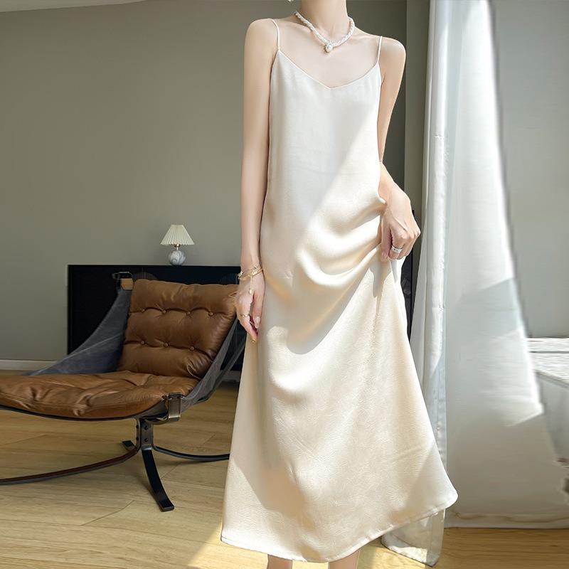 

Женское платье с китайским темным узором, жаккардовое платье-халтер на основе длинного платья А-силуэта в национальном стиле 2XL абрикосовый