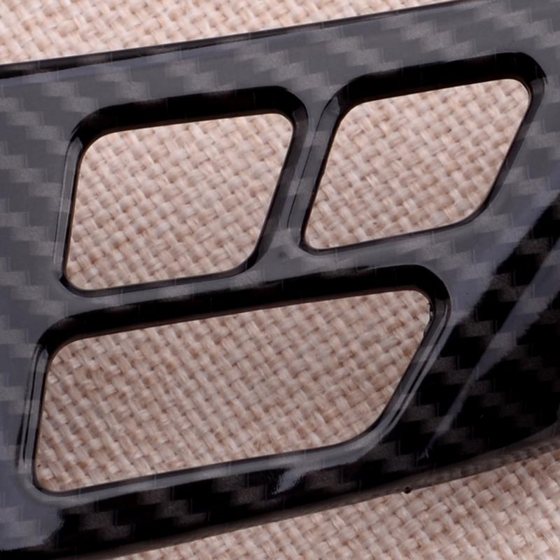 1 Pair Carbon Fiber Style Steering Wheel Button Cover Trim Frame Sticker Fit for BMW 3 series E90 E84