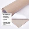 BENECREAT 2m X 40cm Felt 1mm Felt for Jewelry Drawer Box Costume Arts and Furniture Protection Sheet, Thick, Khaki, Self-Adhesive Fabric,