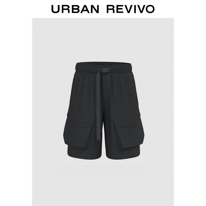 UR Men s 2025 Spring Trendy Casual Belted Loose Shorts 31