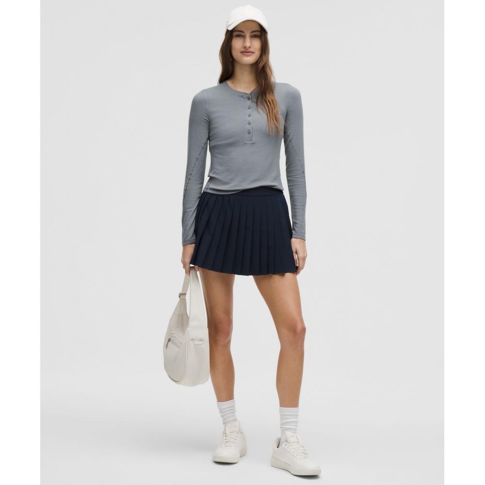 Lululemon Hold Tight Long Sleeve Henley Solar Grey