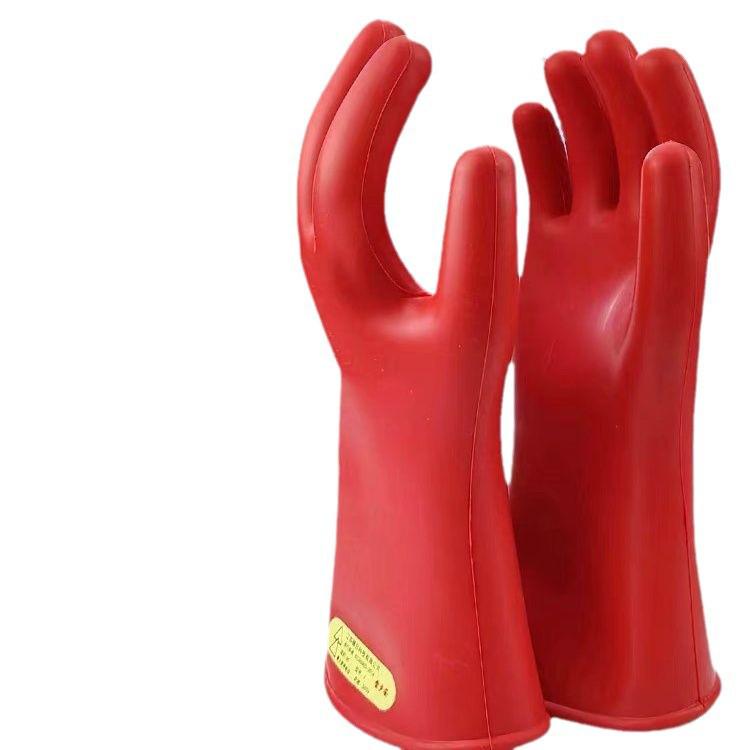 Jinbu'an 10KV Electrician Latex Insulating Gloves - Anti-Electric, Flexible, High-Voltage 2.5KV Protection.