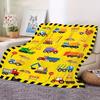 Cute Truck Construction Blanket Super Soft Flannel Throw Blankets Tractor Cars Blankets Bedding for Boys Girls Birthday Gifts