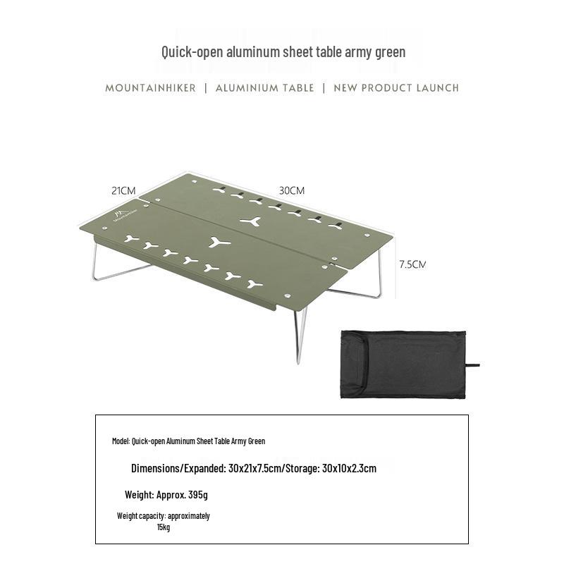Mountain Guest Portable Aluminum Alloy Folding Table – Lightweight, Compact Outdoor Use