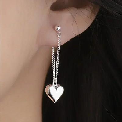 Damen Mädchen Herz Hänge Ohrringe Schmuck Geschenk