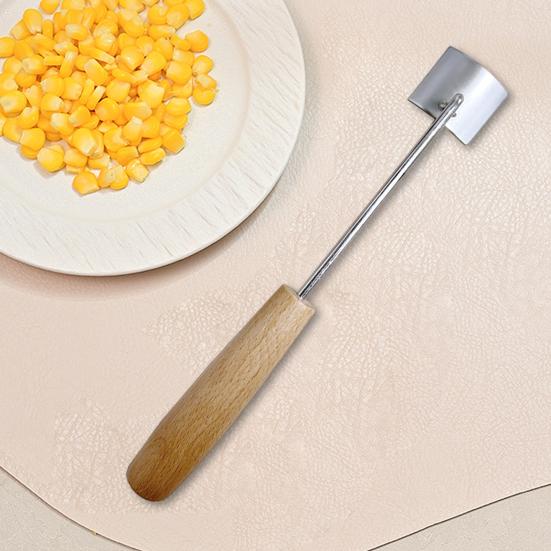 Maiskreller Rustfritt Stål Maisthresker for Kolbemais Ergonomisk Håndtak Raskt Verktøy for Fjerning av Maiskorn for Kjøkken Grill