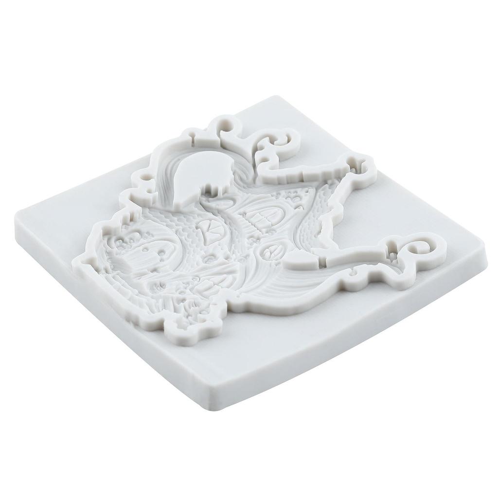Fairy Garden House Silicone Mold Teapot House Fondant Molds Cake Decorating Tools Theme Cake Dessert Decorated Chocolate Candy Mold