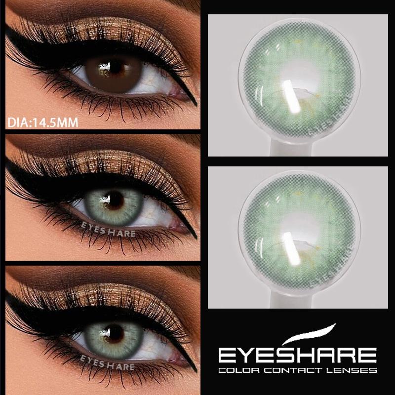 1 Pair Colored Pupils for Gray Color Eyes Green Color Contact Lenses Cosmetics Natural Blue Lenses for Makeup Yearly