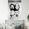 System of a Down Band Tapestry Rock Music Themed for Bedroom Living Room Decorative Stylish Durable High Quality for Music Fans