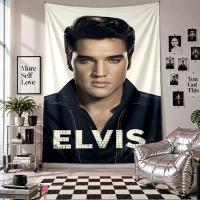Nástěnná tapisérieElvis Presley Umění Závěsná látka Dekorativní kryt pozadí pro dekoraci místnosti