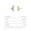 ANDYWEN Argento Sterling 925 Oro 1 Paio Di Orecchini A Lobo Aquila Zircone Di Lusso Leggero Da Donna Gioielli Moda 2023