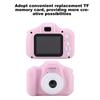 Appareil photo numérique HD 1080P pour enfants Mini Portable 2.0 pouces IPS couleur écran IPS (rose)