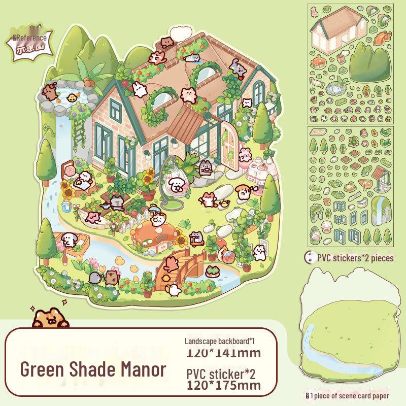 

Мистер. Наклейка-пейзаж «Бумажная сказка» 3D — креативный подарок для студентов своими руками