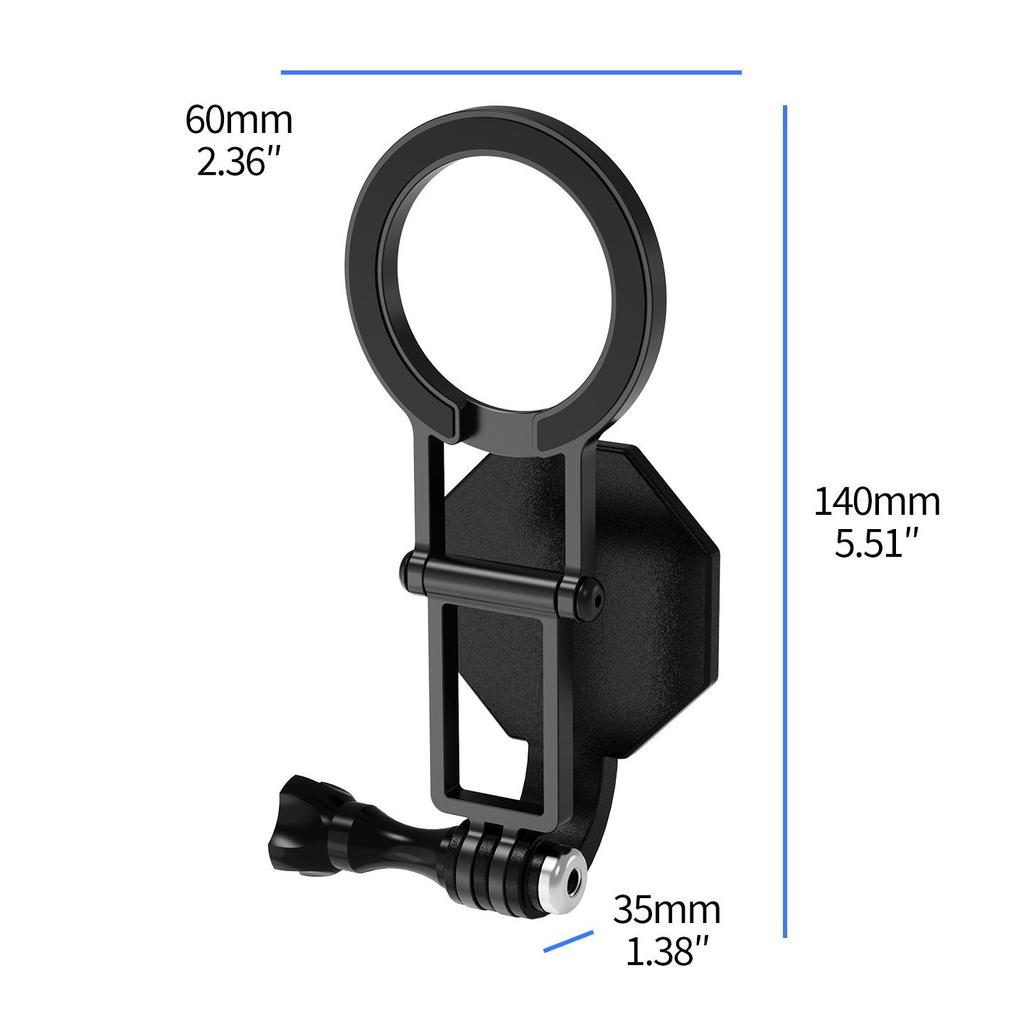 MagSafe Magnetic Holder for Apple 17 Series: Neck Hanging, Horizontal/Vertical Switch, First-Person Selfie Clip.