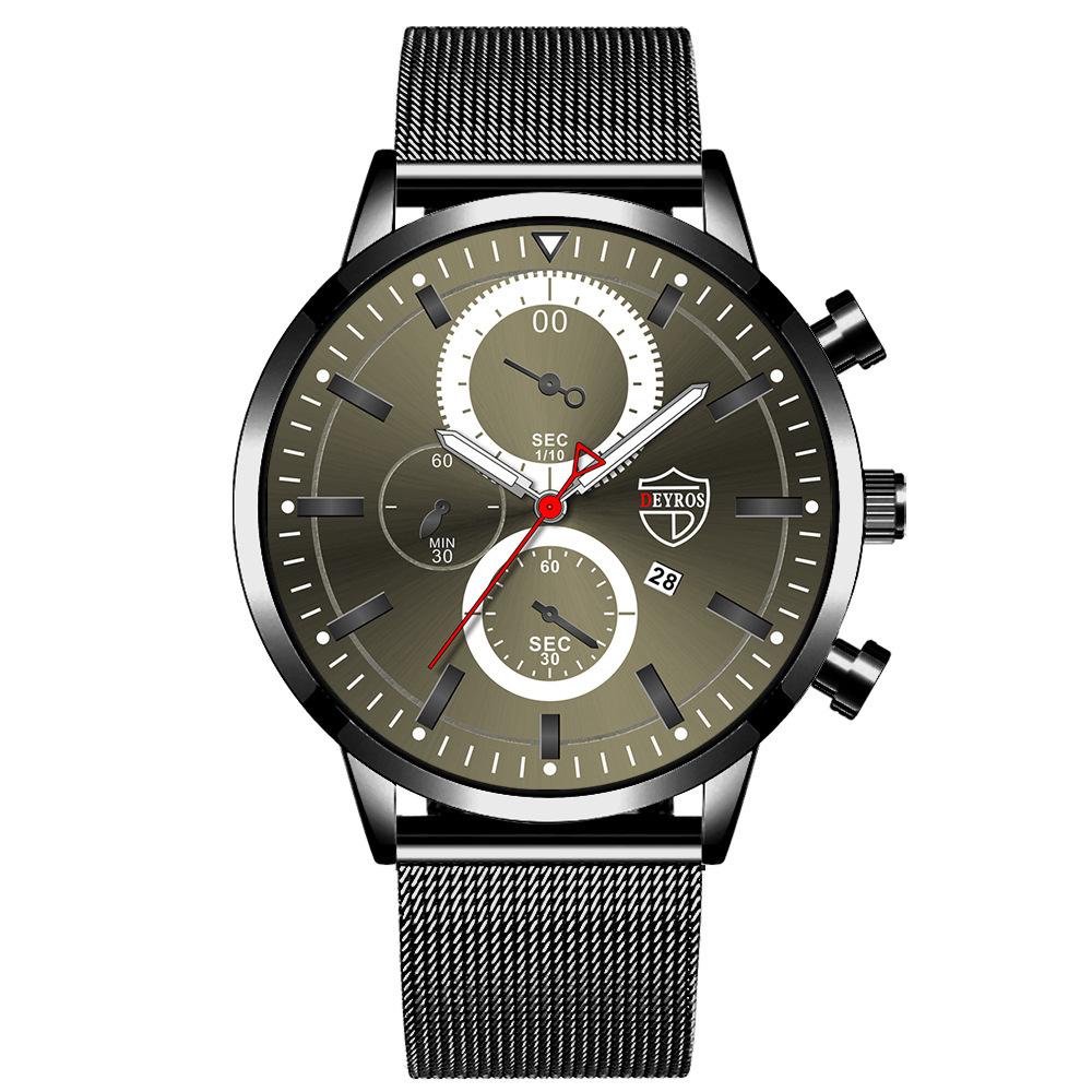 Men S Business Watch Simple Large Dial Men S Watch Men S Stainless Steel Watch Calendar Watch