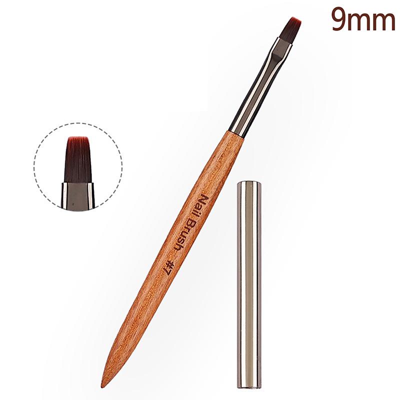 1Pcs Manicure Pen Sandalwood Rod Pull Line Painting Flower Hook Line Painting Gradient Smudge Light Therapy Brush Nail Art Tools