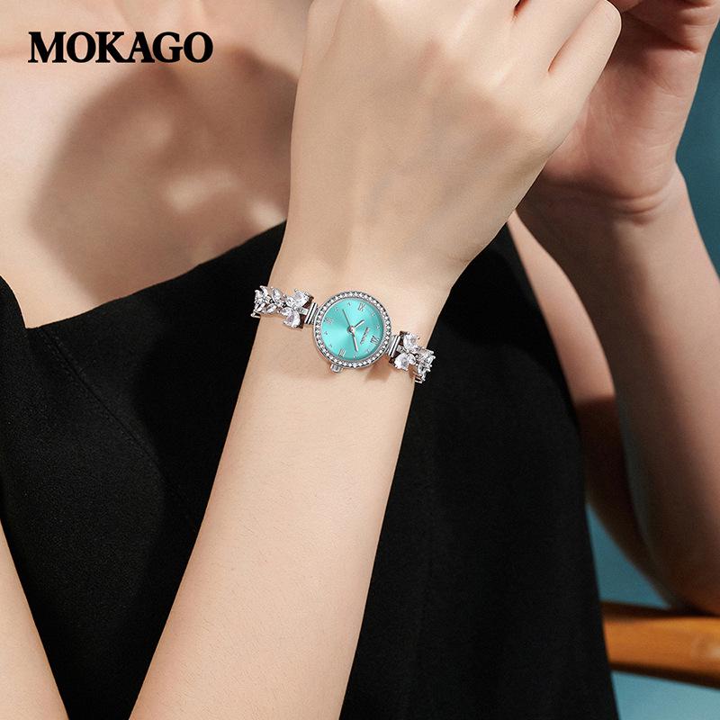 MOKAGO Exquisite Waterproof Women's Butterfly Diamond Quartz Watch