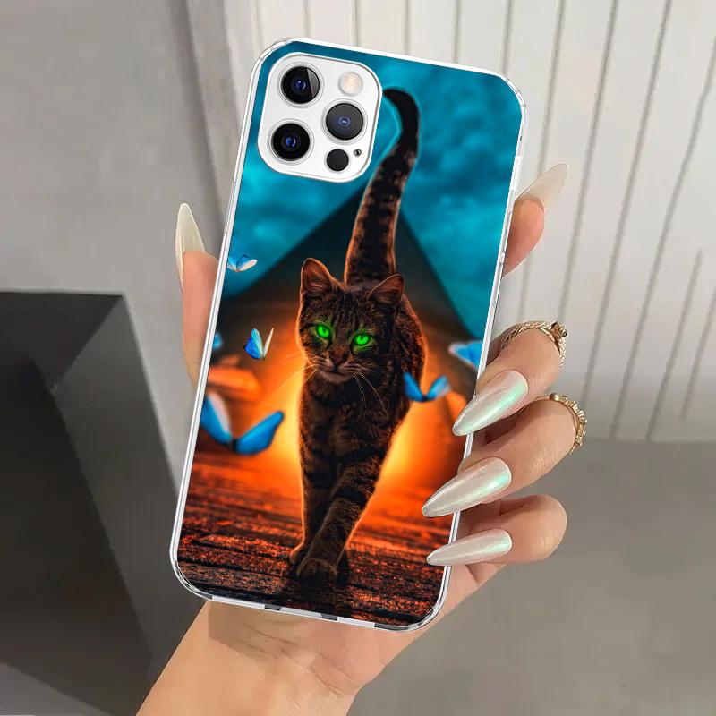 Cool Animal Big Cat Tiger Phone Case for Iphone 17 Air 16 15 Plus 14 13 Mini 12 11 Pro Max 16E 7 8 SE 2020 Soft Funda Print Shel