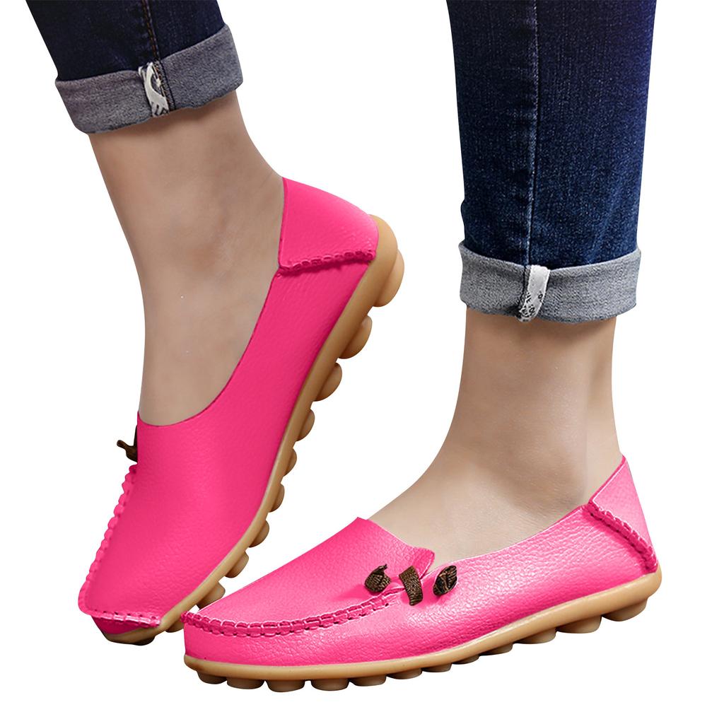 Orthopädische Loafer Schuhe Für Damen Orthopädische Leder Loafer Business Schuhe Für Damen Leichte Flats Lässiger Komfort - Gehschuhe Mit Blume