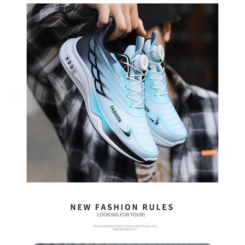 Big Size Men Breathable Mesh Rotating Buckle Sports Casual Fashion Sneakers