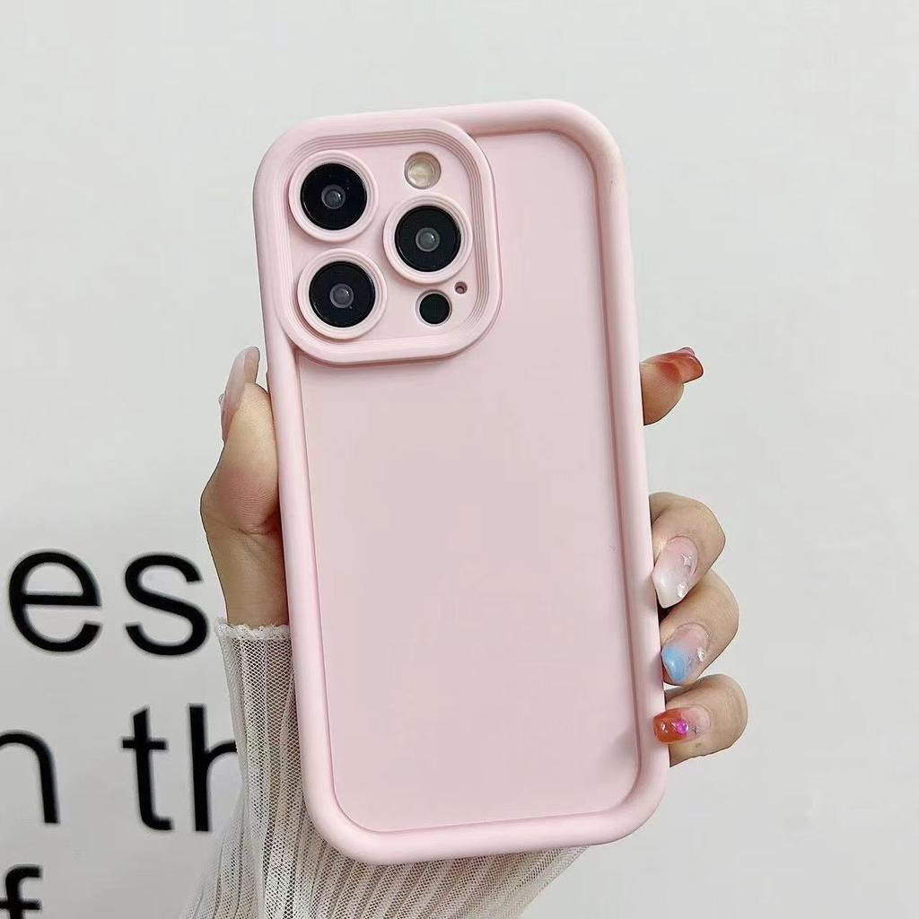 Luxury Candy Color Soft Phone Case For iPhone 16 15 14 13 12 11 Pro Max X XR XS Max 7 8 Plus SE 2022 Shockproof Bumber Cover