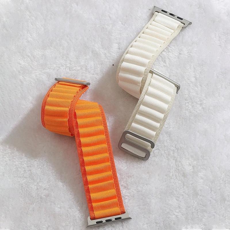 For Apple Watch Band Alpine Loop Strap Ultra2 49mm 44mm 40mm 45mm 41mm 42mm 38mm Nylon Bracelet iWatch 9 7 6 5 4 Se 8 Band