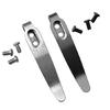 1Set With 3pcs Screws Knife Stainless Steel Back Clip Pocket Waist Clamp