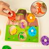Children's Dinosaur Egg Color Matching Three-dimensional Jigsaw Puzzle Early Education Aware Baby Enlightenment Wooden Toy