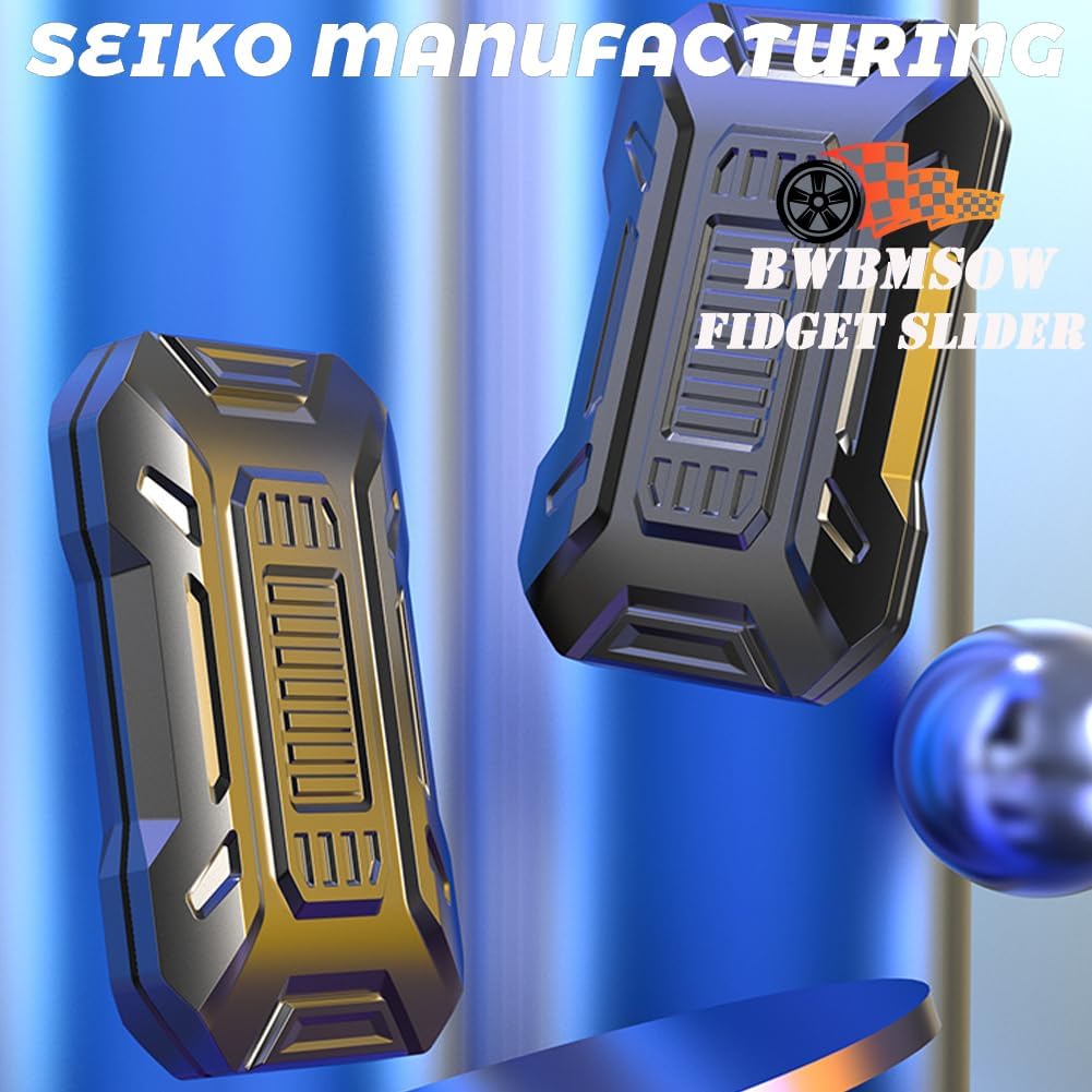 Metal Fidget Slider, Magnetic Brick Fidget Toy EDC Fidget Toys for Adults, ADHD Anxiety Stress Relief Toys, Ideal Gifts for Father Man & Friends