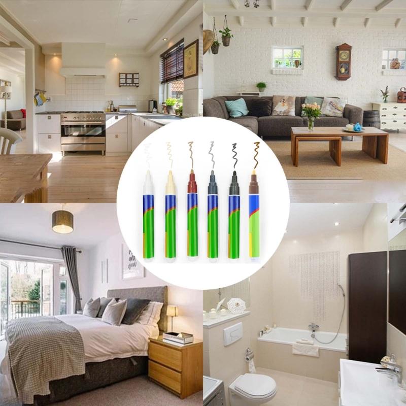 Waterproof Tile Joint Repair Grouting Fillers Marker Pen Tile Grout Pen Reviver Wall Floor Grout Restorer Pen for Tiles