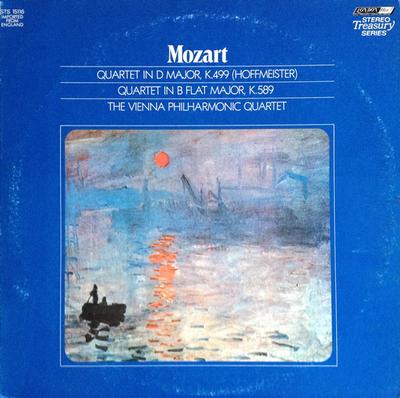 LP Record WOLFGANG AMADEUS MOZART, WIENER PHI - Quartet In D Major, Quartet In B Fl STS15116 LONDON 1961 UK Classical Used