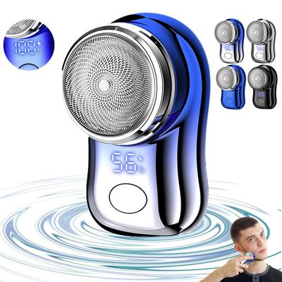 Mini Electric Shaver with Digital Display for Men Portable Lightweight Washable Rechargeable Cordless Electric Face Beard Trimmer Razor