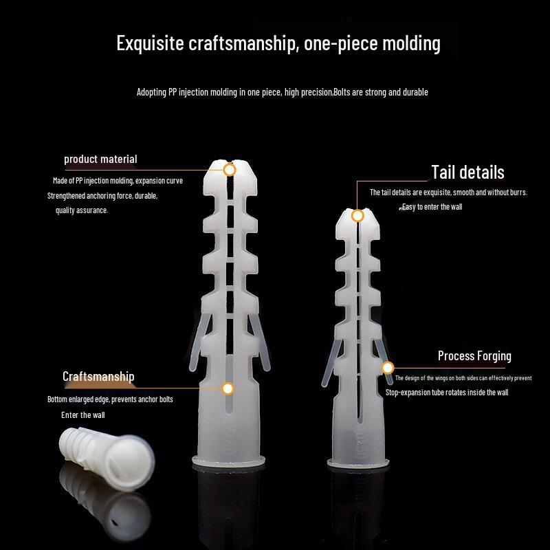 Tasselli di espansione Chunfeng: Tasselli da muro in plastica e gomma 6mm, 8mm, 10mm