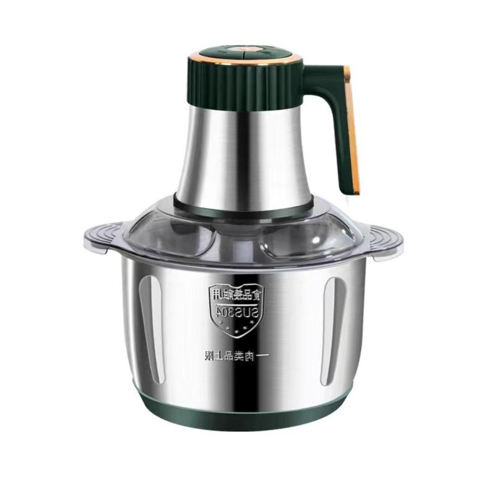 

5 л Электрическая мясорубка Большая емкость Измельчитель продуктов Многофункциональный кухонный комбайн Детское питание EU зелёный