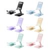 360 Rotating Double Height Adjustable Phone Stand Foldable Tablet Holder With Anti Slip Silicone Base For Multiple Devices