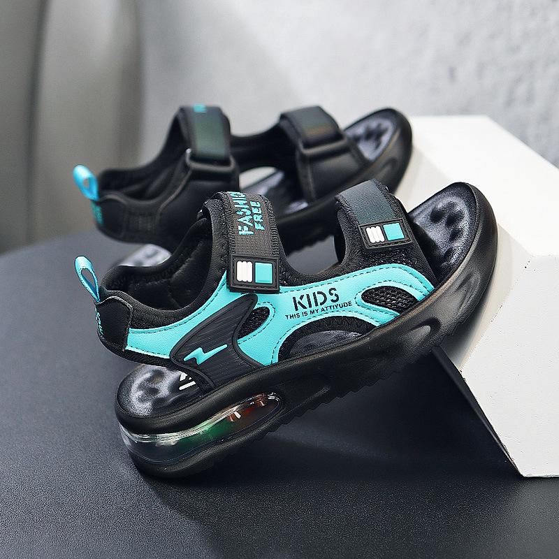 

Мягкие сандалии на средней подошве, пляжные сандалии с воздушной подушкой, сандалии-приливы, детские сандалии, пляжные сандалии для мальчиков 39 озеро синий