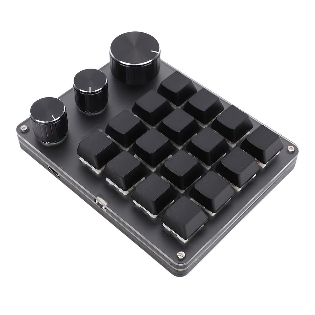 Custom Keypad NaMacro Pad Programmable 16 Key Wired Small Mechanical Gaming Keyboard for Copying Pasting PS Graphics