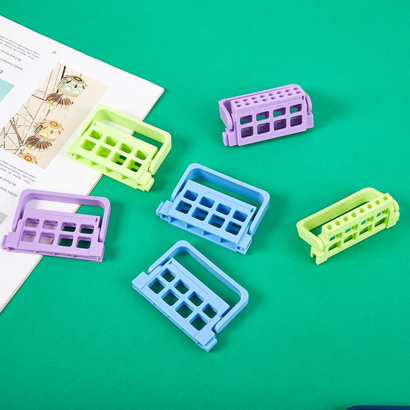 Dental Endo Files Holder 8/16 Holes 3 Colos Endo Stand Endo Tray For Endodontic Files Organizer Endo Box