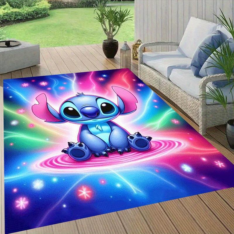 1pc Stitch Pattern Area Rug Soft Flannel Floor Mat for Living Room,Office,Bedroom and Carpet,Sofa Coffee Table Floor Mat