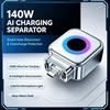 140W Type‑C Charging Separator Intelligent Auto Disconnect Full‑Charge Pop‑Off Adapter Overcharge Protection For Laptop Phone 5