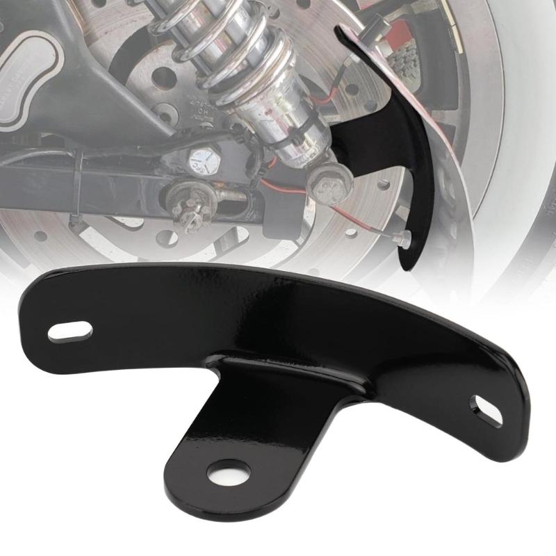 Steel Motorcycle Support Black Motorcycle Cured Vertical Side Mount Licese Plate Holder Bracket