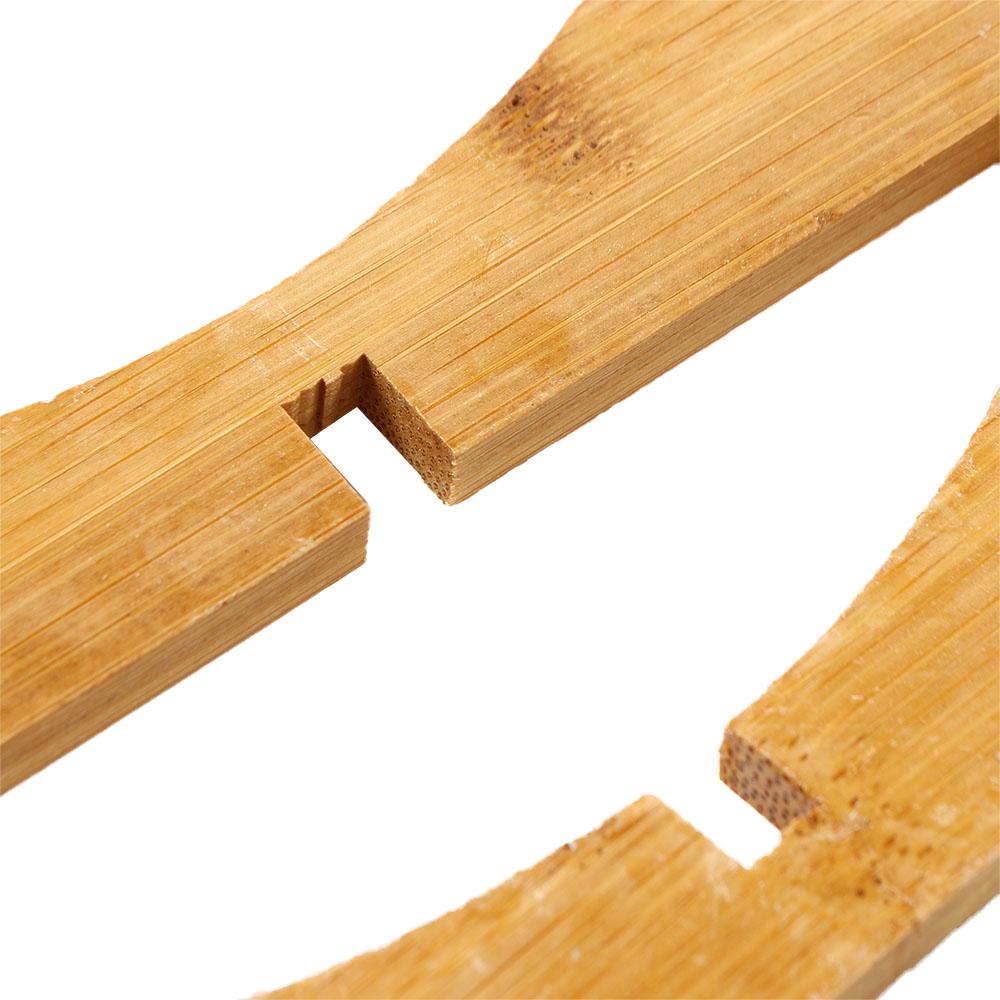 Cteative Home Detachable Bamboo Cross Holder Pot Trivet Pan Stand Cooling Rack Placemat