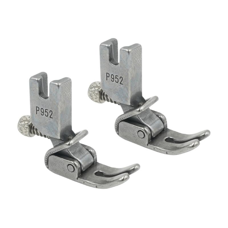 

2 шт. Сверхпрочные стальные швейные лапки Аксессуары для промышленных швейных машин для шитья рубашек, штор, постельного белья 1