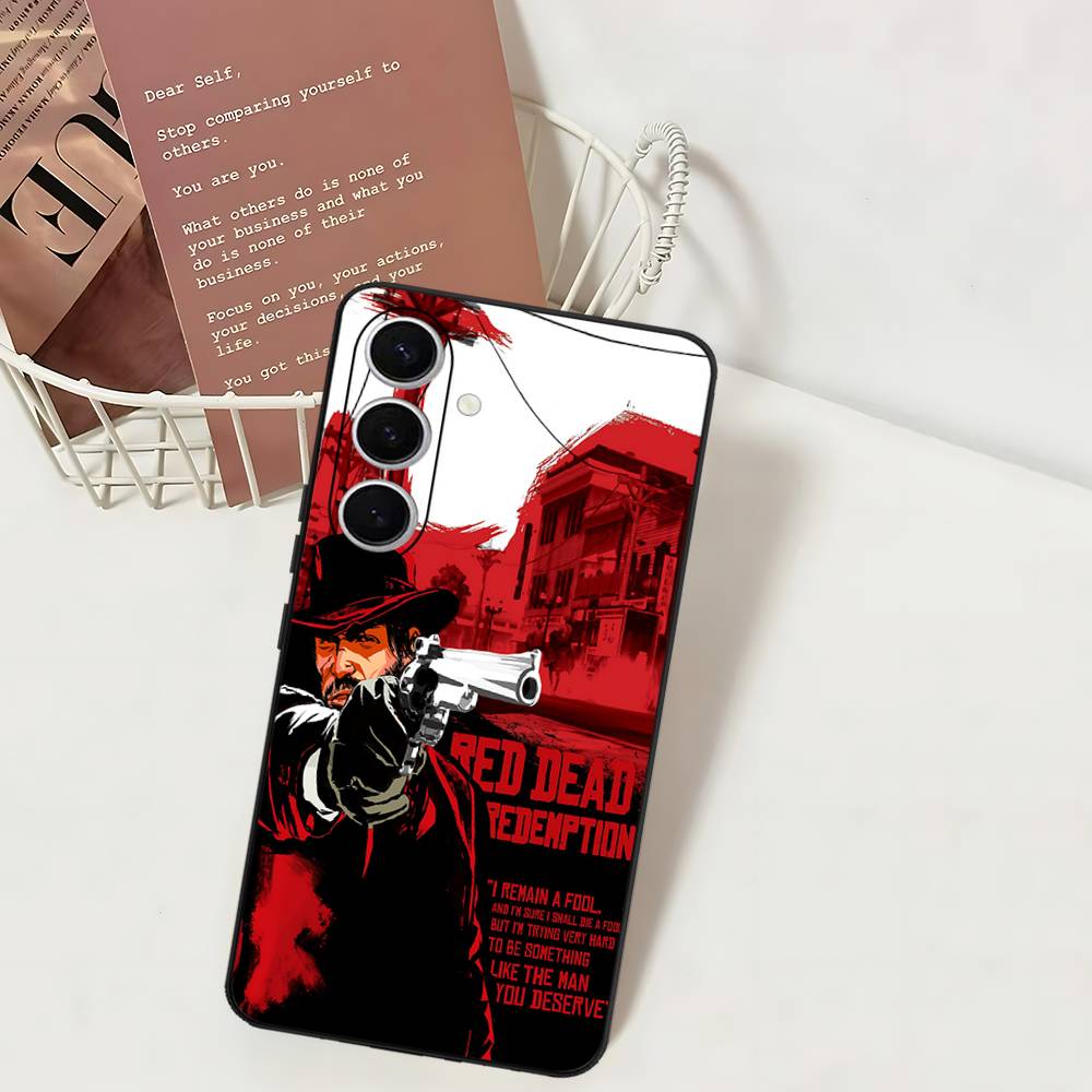 Game Red Dead R-Redemption Phone Case For Samsung S 24 Fe 25 Ultra Plus 20 Lite 21 30 22 23 24 22 Ultra 5G Fundas